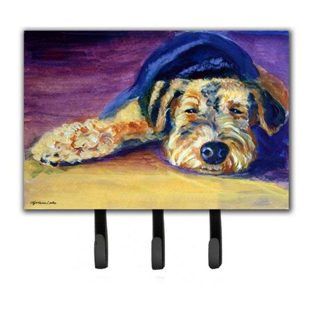Jensendistributionservices Snoozer Airedale Terrier Leash & Key Holder MI1715791